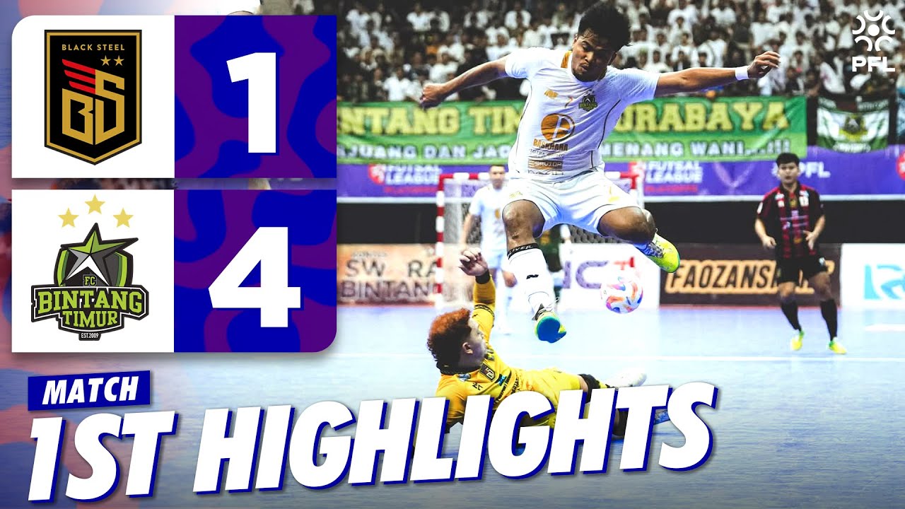 1ST HIGHLIGHT! BLACKSTEEL FC (1) Vs (4) BINTANG TIMUR SURABAYA | PRO FUTSAL LEAGUE 2024/2025