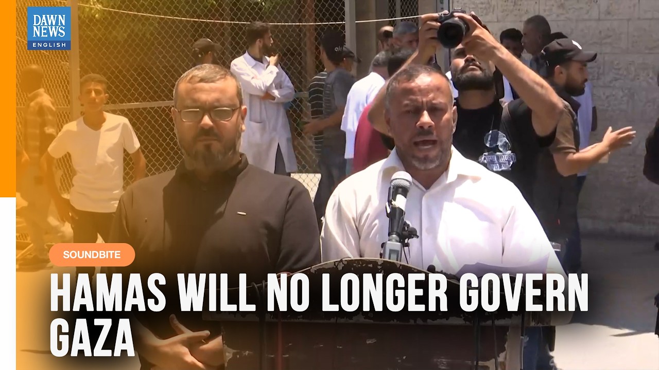 Hamas Says It Will No Longer Govern Gaza | Dawn News English