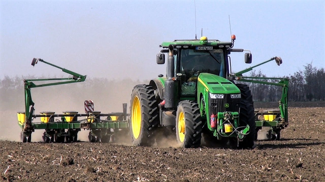 Napraforgó vetés 2017 - John Deere 8260R + JD 1760 | Sunflower Sowing 2017