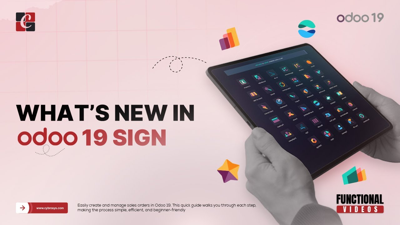 Что нового в Odoo 19 Sign | Функции и советы Odoo 19 | Функциональные руководства Odoo 19