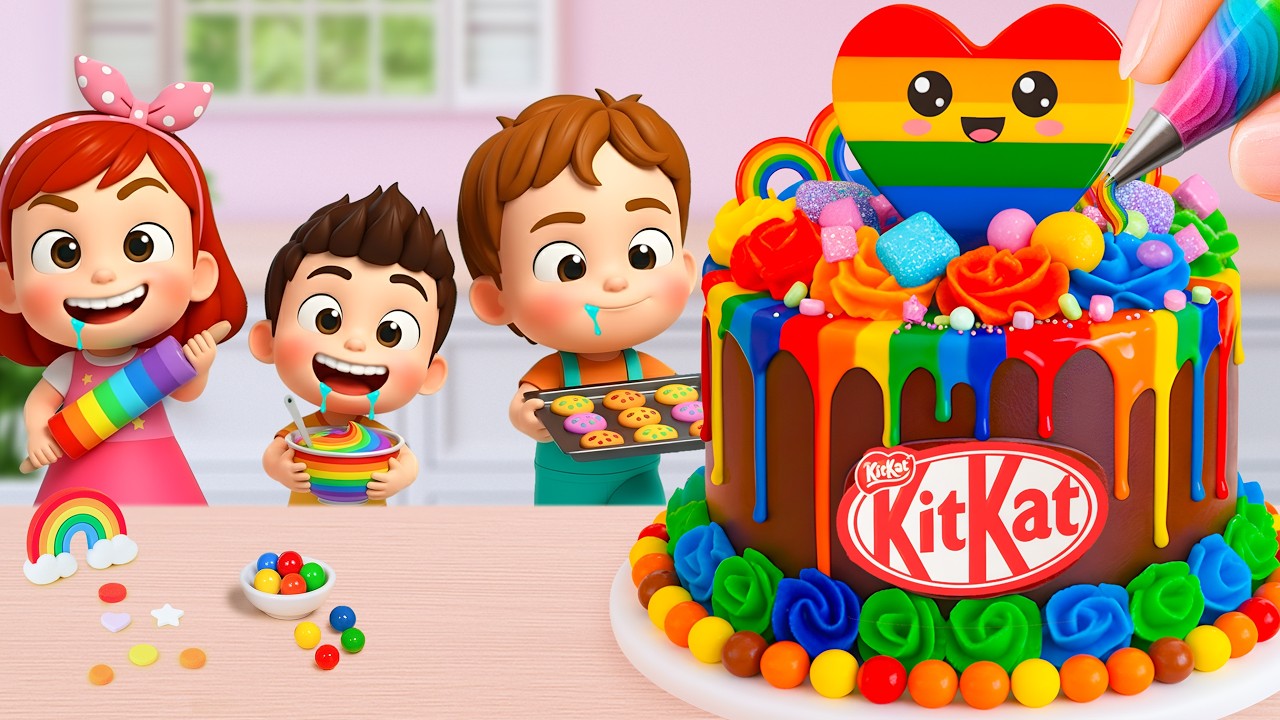 Miniature Rainbow Cake Tutorial 🌈 Beautiful Mini Rainbow Cake Recipe With Chocolate 💖 Yummy Teeny
