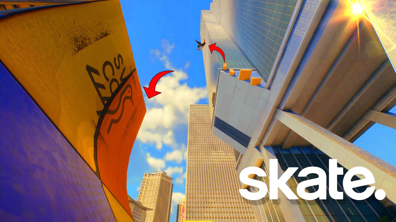 5 Min of Satisfying Skate Clips, Lines & HUGE Gaps