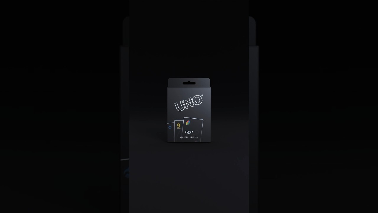 Blvck x UNO : The edition you never knew you needed 🖤 #mattel #uno