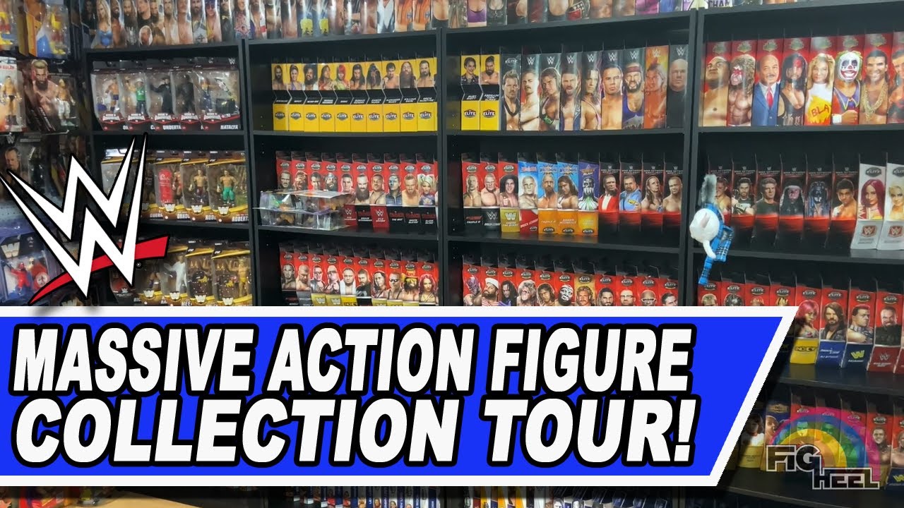 MASSIVE Wrestling Action Figure Collection Room Tour!! WWE, WWF, WCW, ECW, AWA, AEW & MORE!