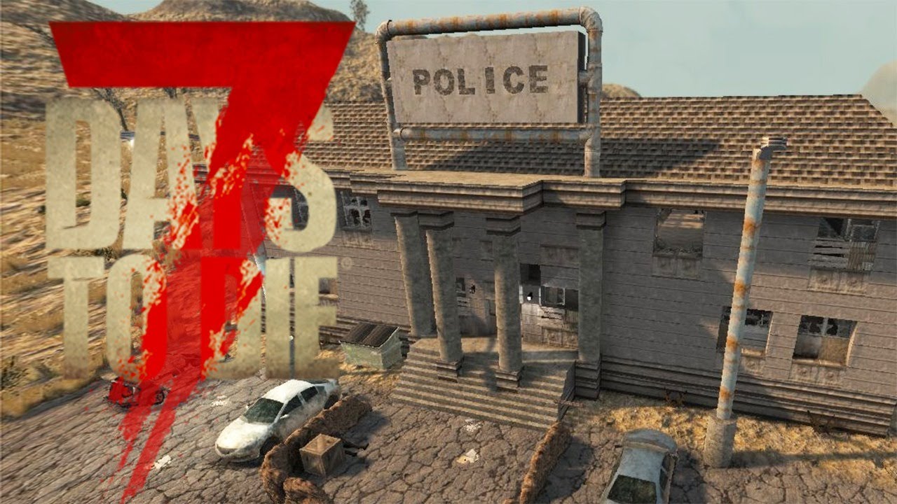 Exploring Gravestown! - 7 Days to Die Gameplay - Multiplayer