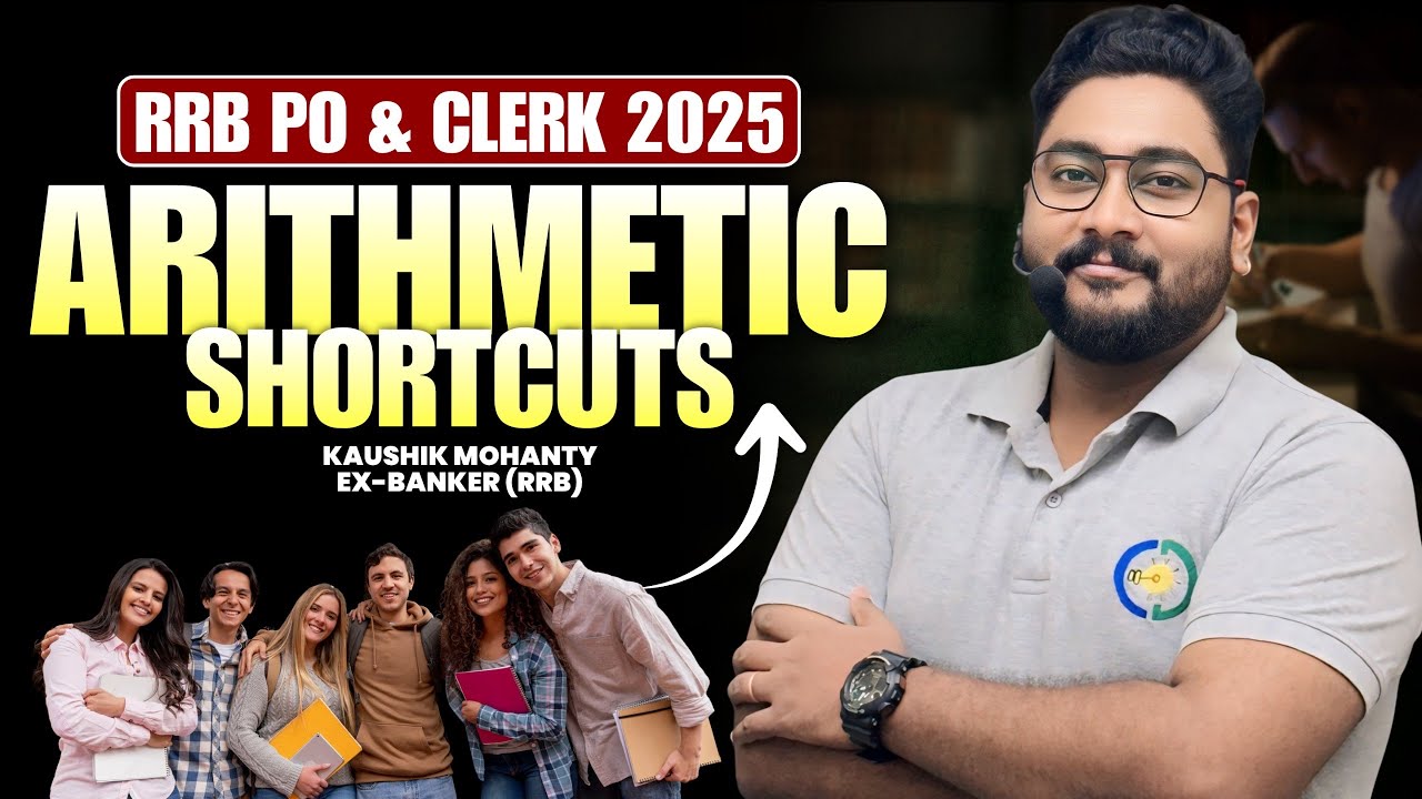 🔥 RRB PO & Clerk 2025 Arithmetic Shortcut Techniques By Kaushik Mohanty || Career Definer ||