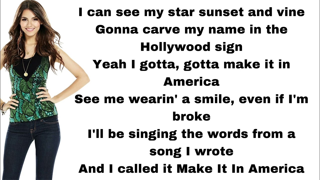 Victorious - Make it in America (lyrics)