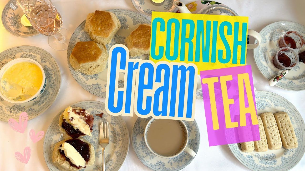 CORNISH CREAM TEA PARTY with Gentle Piano Music 🌸 Cornish Tea by Post served on my Burleigh Tea Set