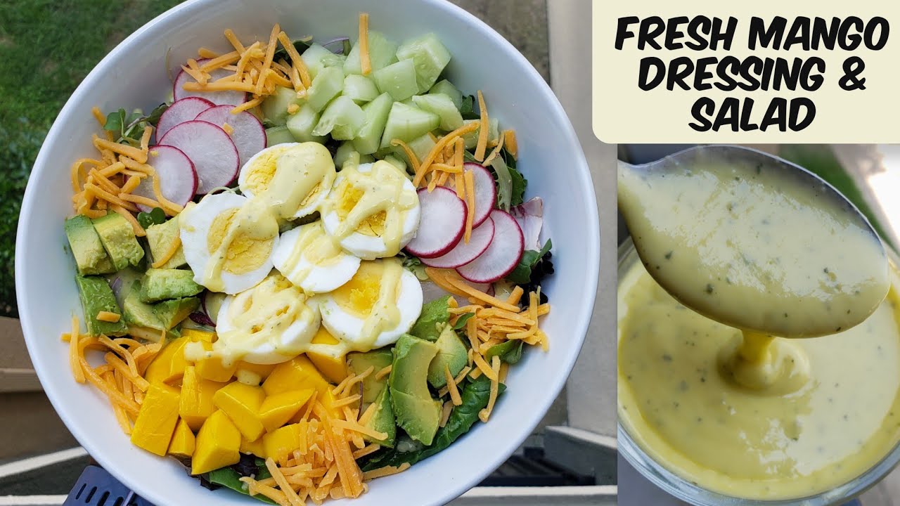 Mango Dressing & Mango Salad Recipe | Easy Homemade Mango Salad Dressing | Mango Recipes