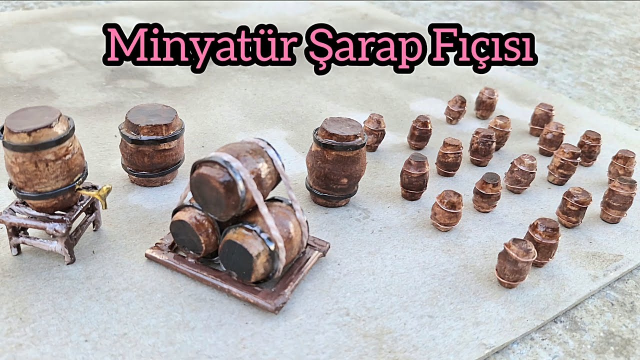 Minyatür şarap fıçısı yapımı/Siyah inci gemisi için başlamış olduğum gerçekçi şarap fıçısı ~/ part 2