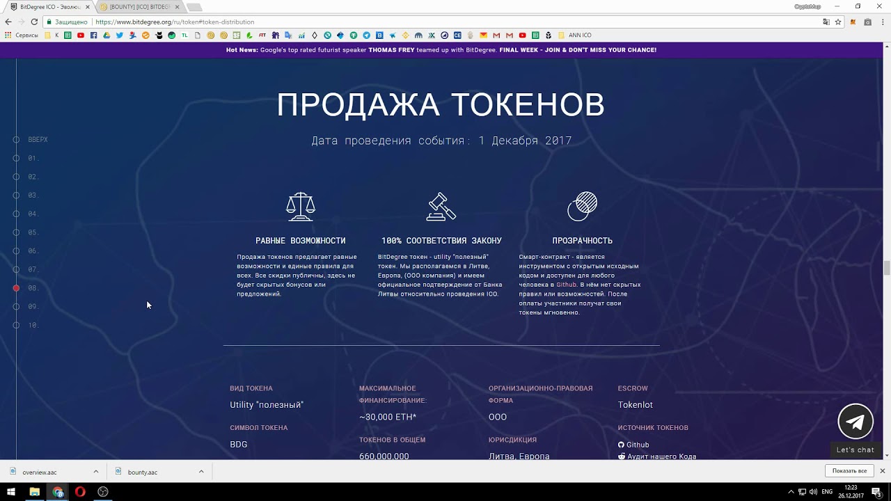 BitDegree ICO !!!