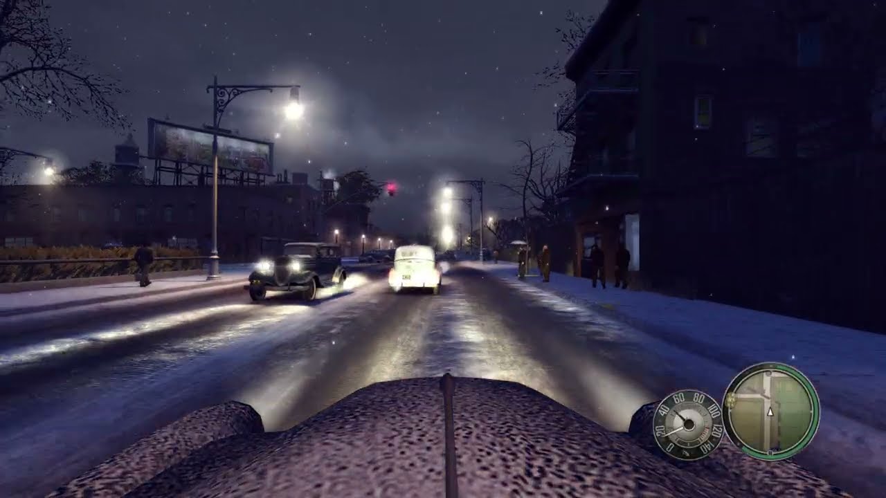 Mafia II  Definitive Edition - Winter night ride