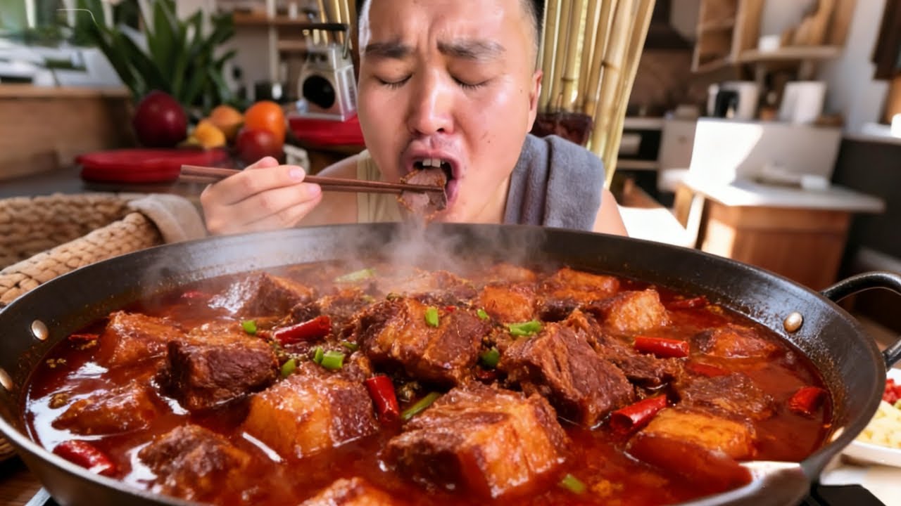 零下 10℃的冬天，啃一口流油红烧肉，直接暖到心窝窝！
