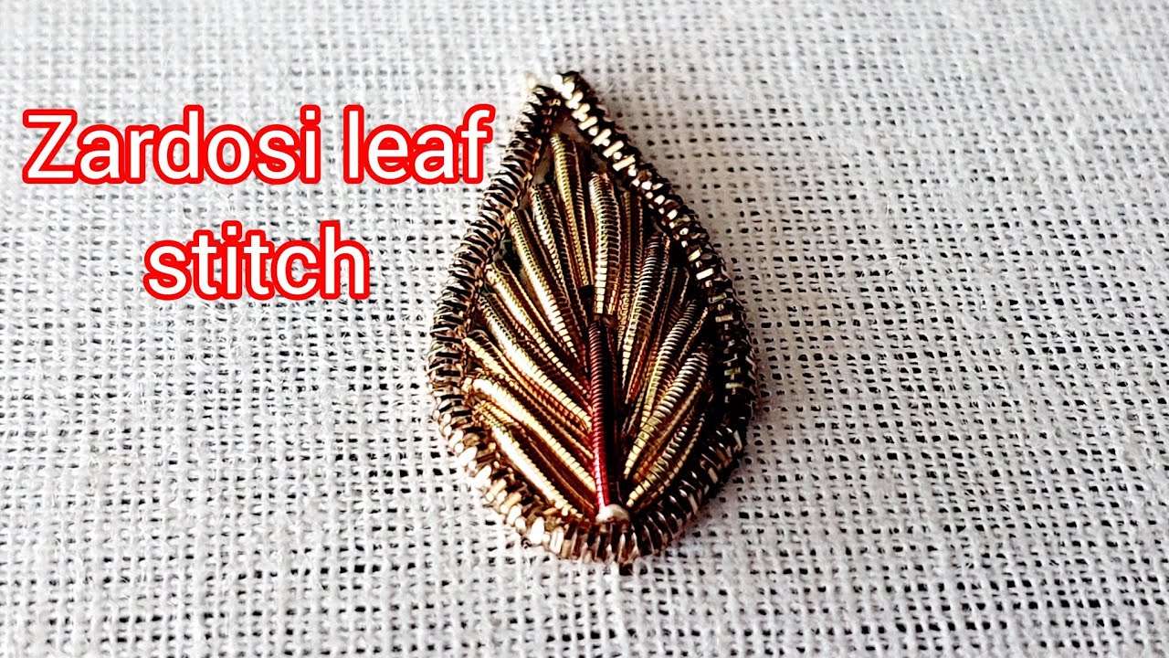 Aari class tutorial /zardosi leaf stitch in aari /zardosi leaf stitch in tamil @AnjusAariBridal