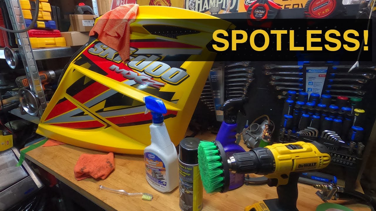 Cleaning Heavily Stained Snowmobile Plastics - EFFORTLESS!
