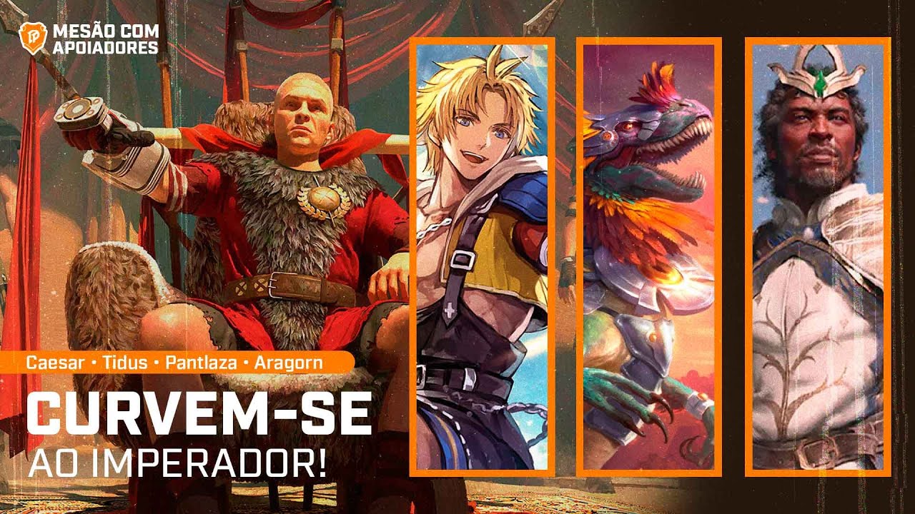 MES&Atilde;O DE COMMANDER: TIDUS x PANTLAZA x ARAGORN x CAESAR