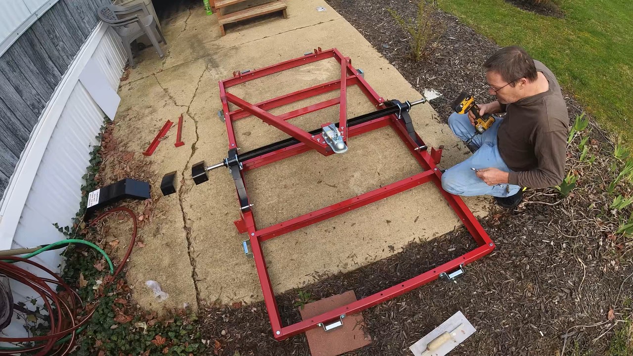 Harbor Freight 4 X 8 Folding Trailer