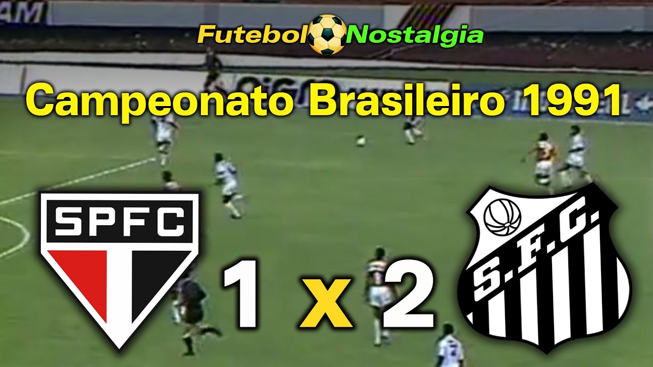 S&atilde;o Paulo 1 x 2 Santos - 17-02-1991 ( Campeonato Brasileiro )