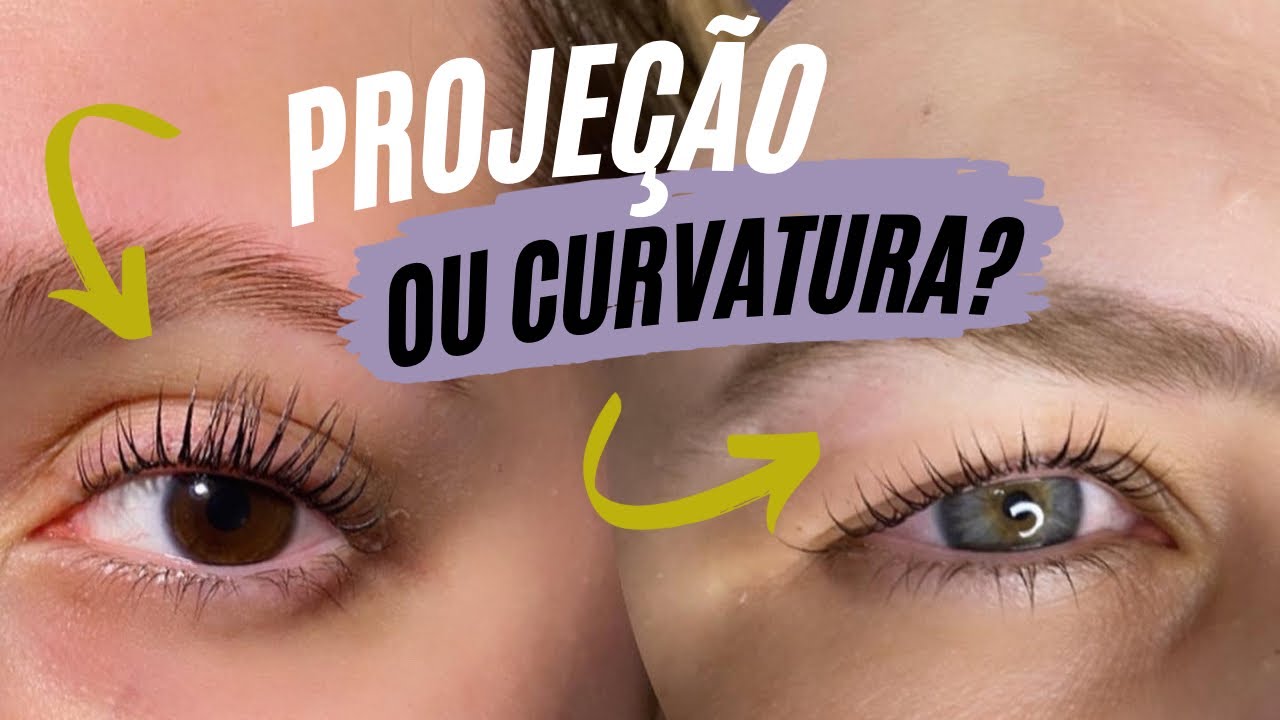 Projeção x Curvatura no Lash Lifting