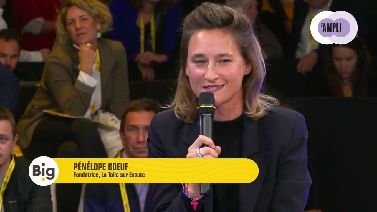 P&eacute;n&eacute;lope BOEUF (La Toile sur &Eacute;coute) sur l'Ampli de BIG2022