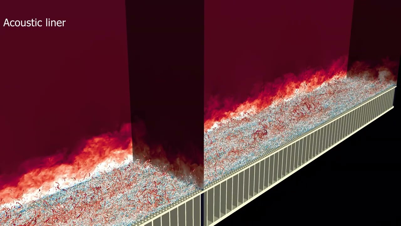 Turbulent boundary layer over acoustic liners