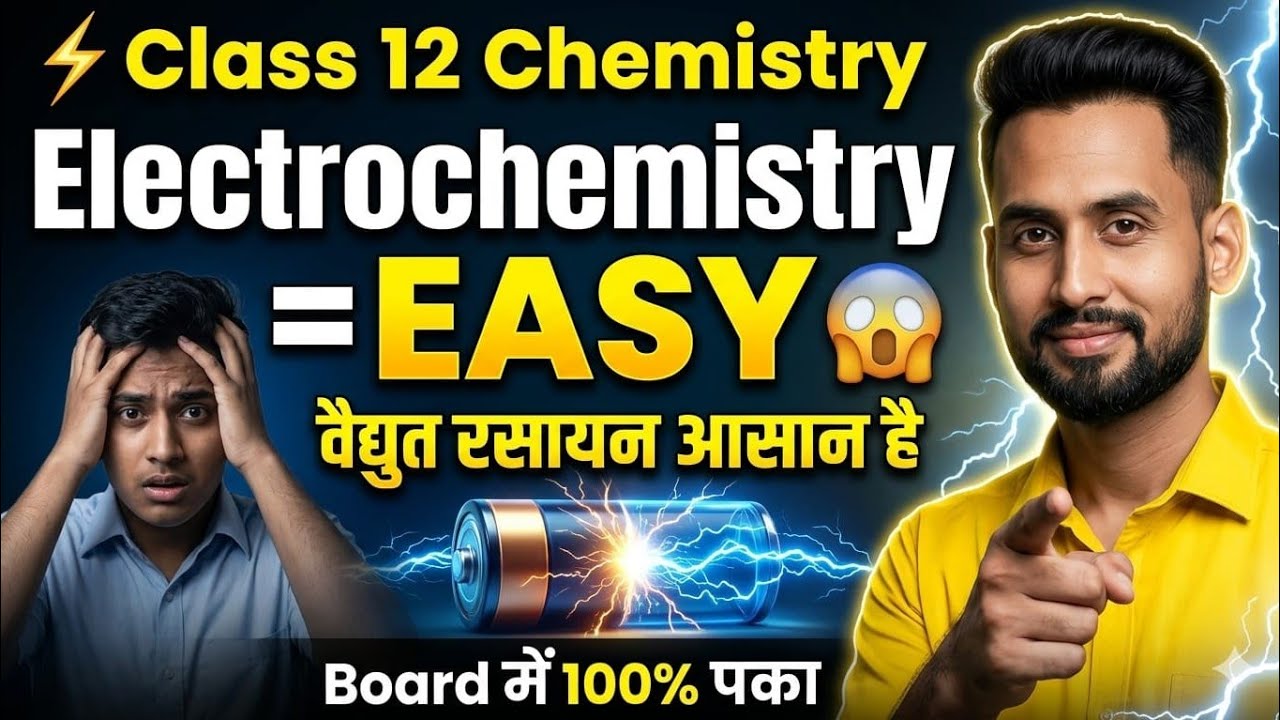 वैद्युत रसायन | Electrochemistry 🔥🔥 | 100% free Course + PDF free #vmsclasses #vijaysir #class12th 