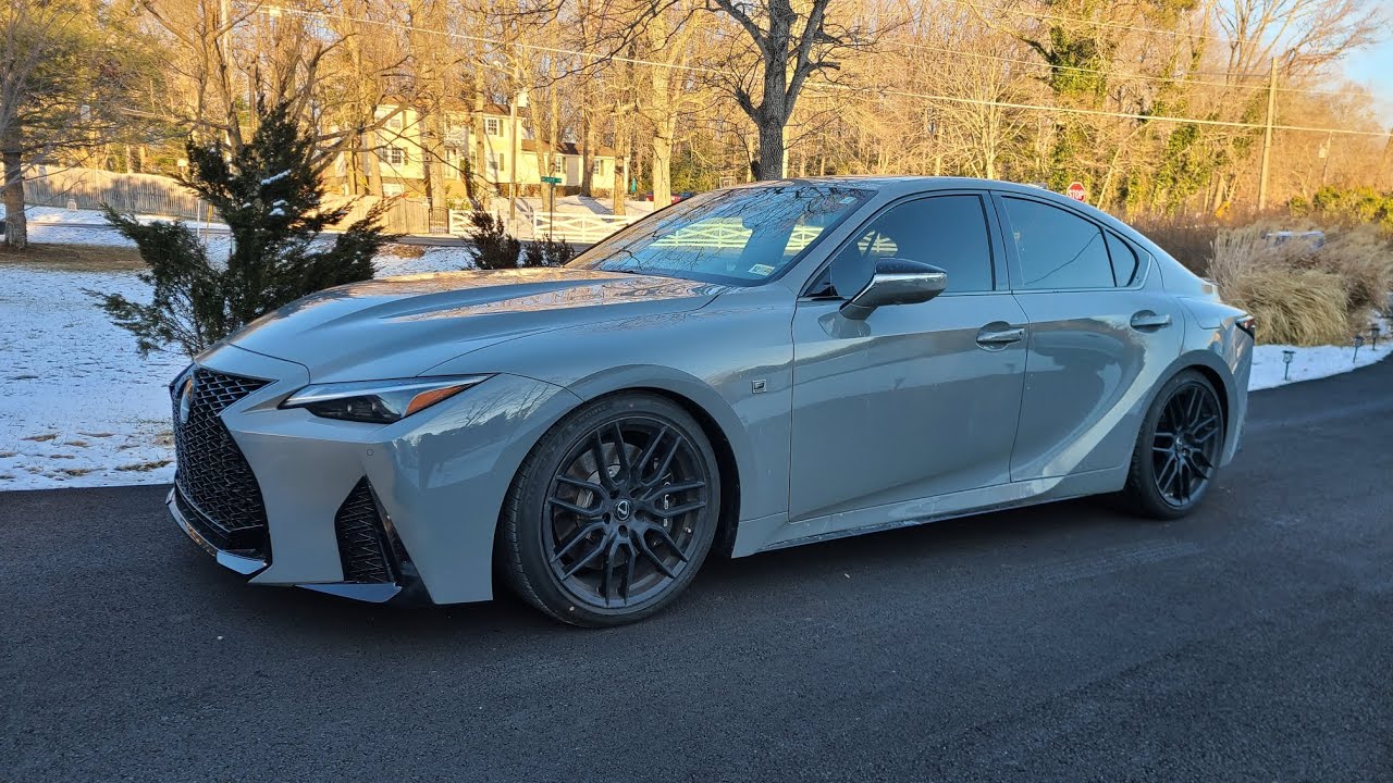 Installing RS*R lowering springs Lexus IS500 Launch Edition