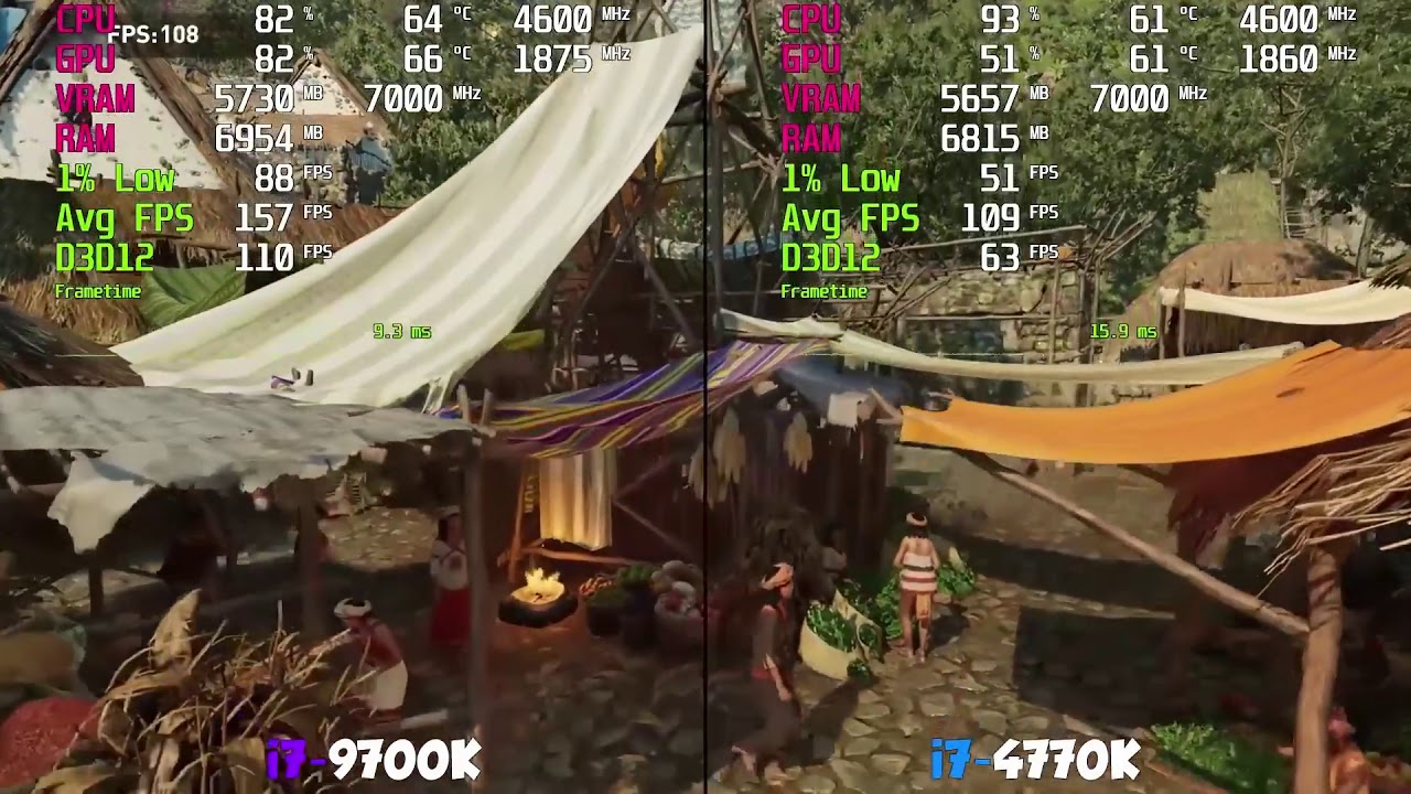 I7 - 9700K vs I7 - 4770K | RTX 2080 Ti