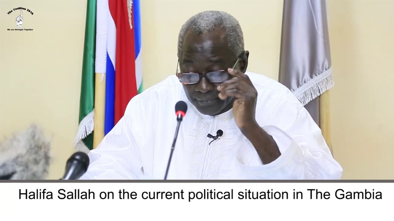 Halifa Sallah - Press Conference  16 January 2017