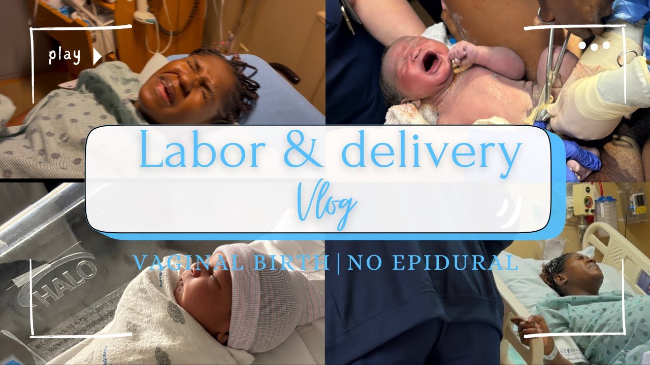 Labor and delivery | *RAW NO EPIDURAL* | 38weeks vaginal natural birth