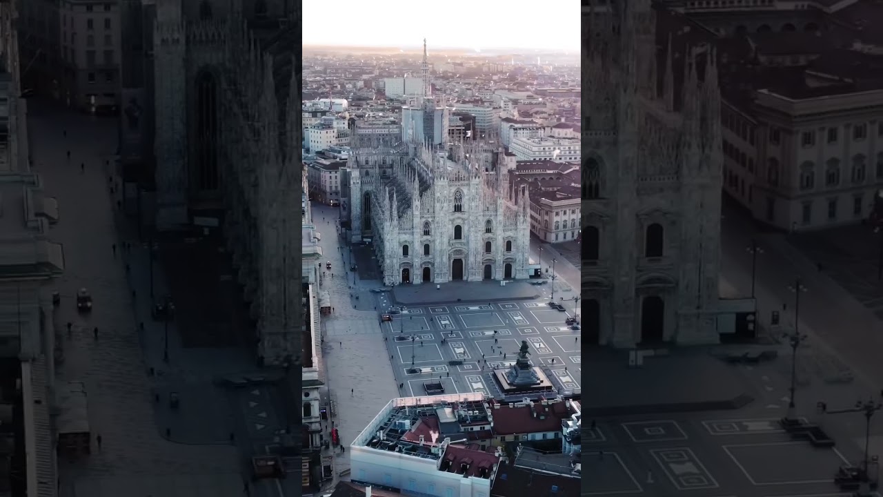 Duomo di Milano. Drone video. Aerial Italian DJI mini 2 🇮🇹