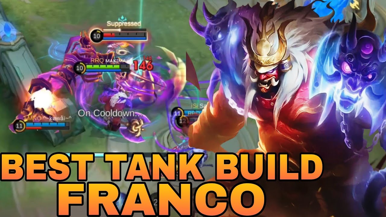Franco King of Hell legend Skin Gameplay Best Tanky Build and Emblem !! Build Top Global 1 - MLBB