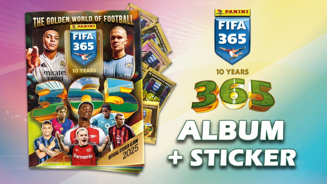 PANINI FIFA 365 2025 Sticker - ALBUM + 10 PACKS