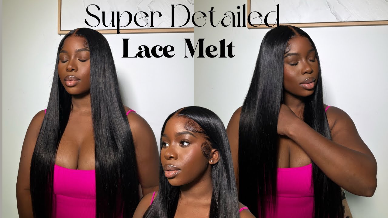 Super Sleek Middle Part Detailed HD Lace Melt Tutorial | Pre Plucked 13x6 Frontal ft. WestKiss Hair