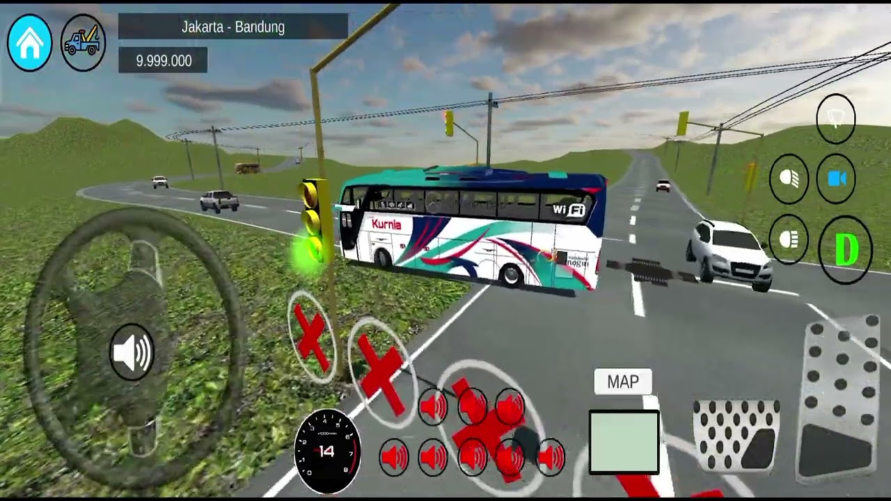 Bus KURNIA Telolet Basuri Parawisata |Simulator Android Gmplee