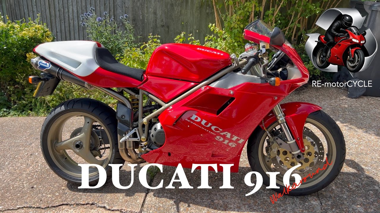 1997 Ducati 916 walk around and new motorcycle reveal.