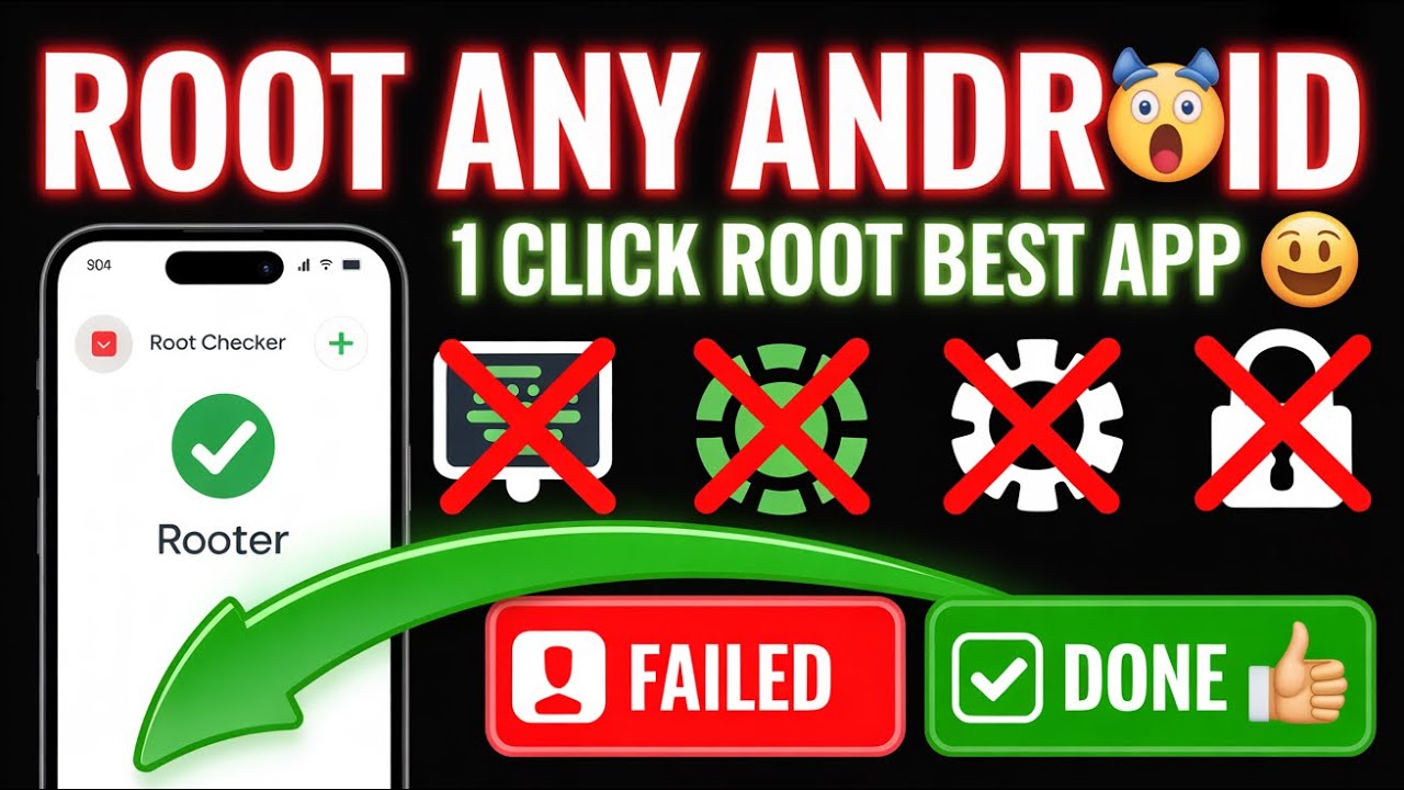 One Click Root Any Android 2026 | No PC Needed | Best Root Apps (KingRoot, Magisk, GitHub)
