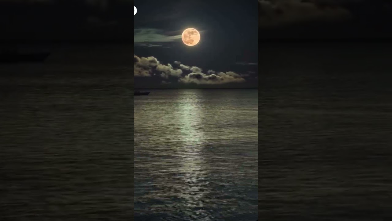 Beauty of moon at sea #moon #moonlight #sea #boat #shorts #follow #followme #travel #bayofbangal