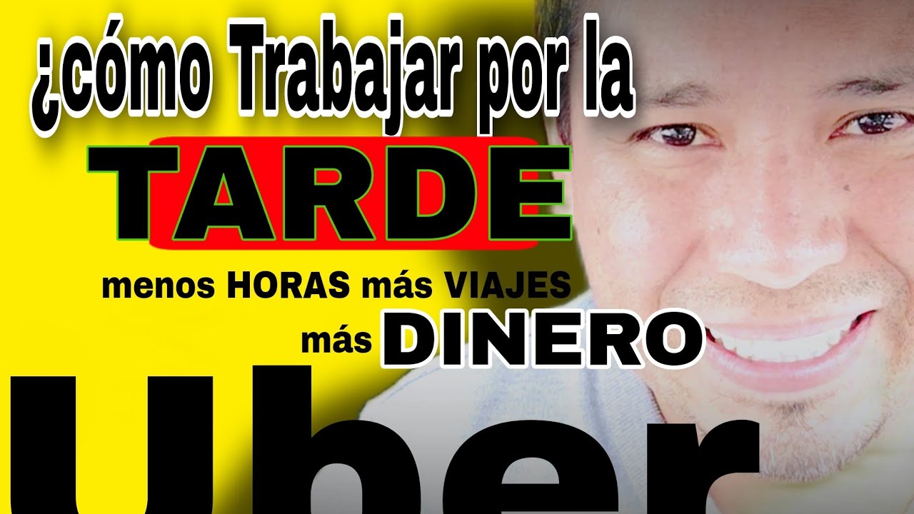 Te ENSEÑÓ Cómo trabajo mi cuenta  UBER por las TARDES