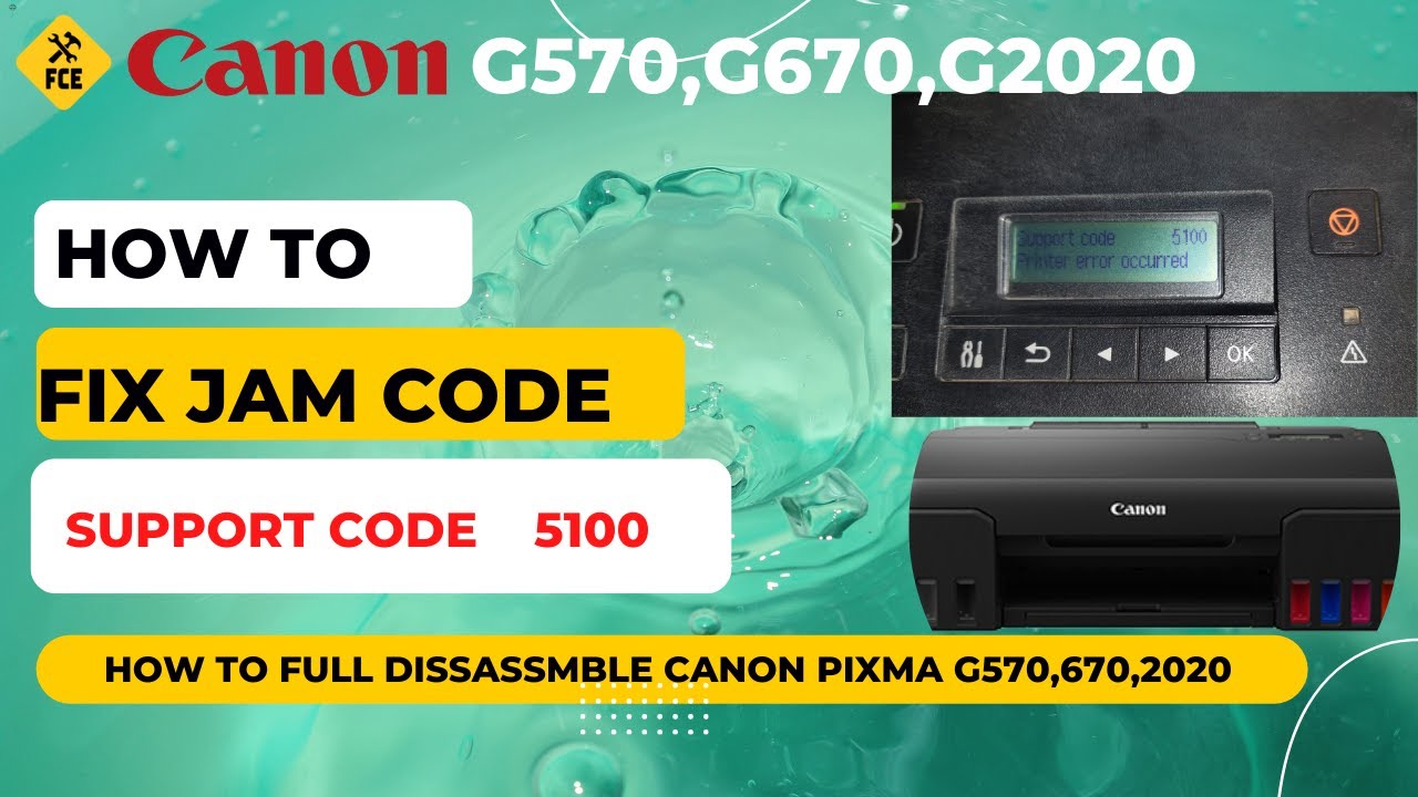 как навсегда исправить ошибку замятия бумаги в Canon G570,670,2020,2060#support_code_5100,#canon_...