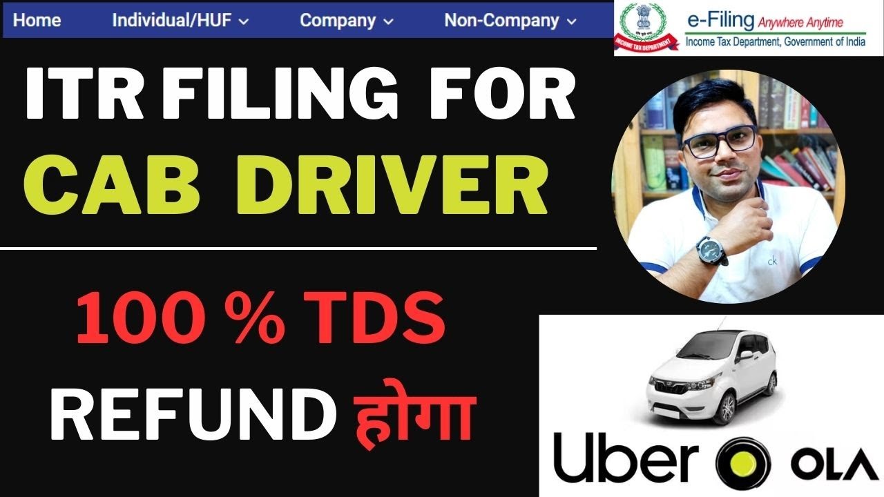 How To File Income Tax Return For Taxi Driver AY 2024-25 | ITR Filing  For Ola & Uber Driver