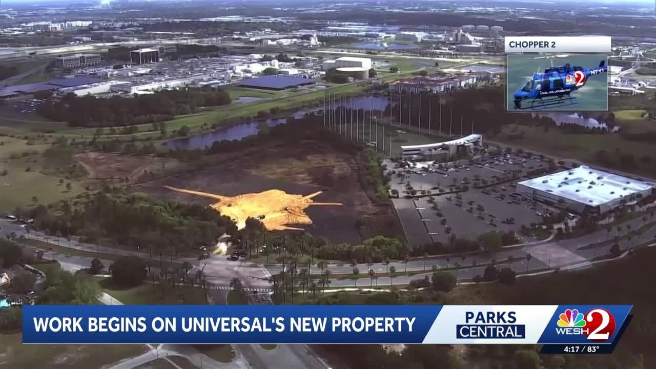 Началась расчистка почти 90 акров земли для проекта Universal Orlando.