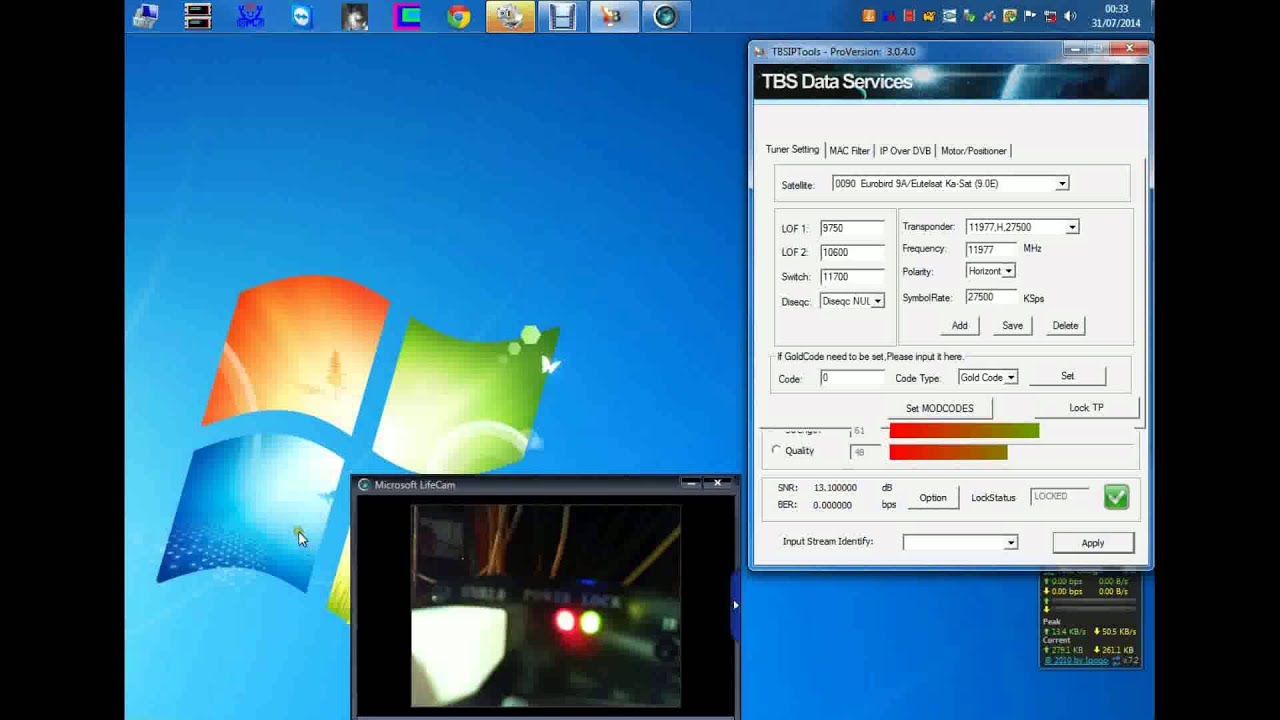 TBS-5925 : Réception Eumetcast DVB-S2
