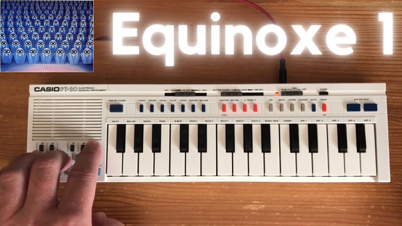  “Équinoxe 1” Jarre Cover Casio PT-20 + SA-3 Vintage Synth Recreation
