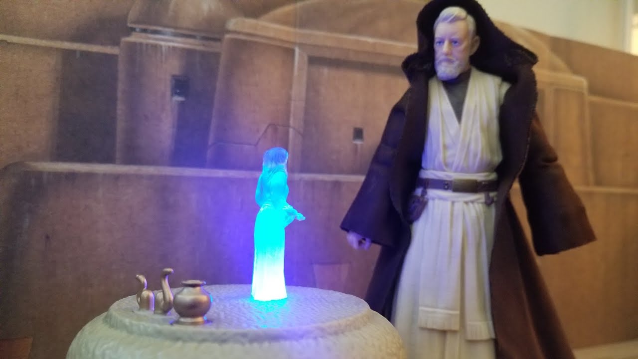 STAR WARS OBI WAN BLACK SERIES EXCLUSIVE WITH LEIA HOLOGRAM