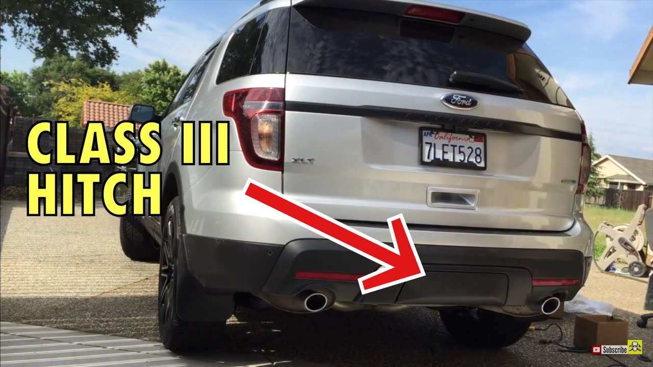 2011-2015 Ford Explorer Class III Trailer Hitch install BB5Z-19D520-AA 2012 2013 2014