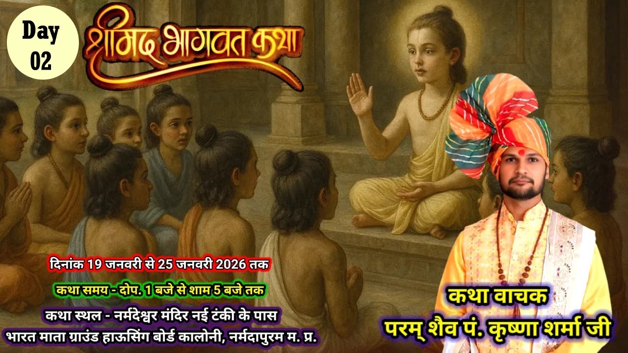 Day-02 श्रीमद् भागवत कथा Pt.Krishna sharma ji Mo:-+91 88276 37524