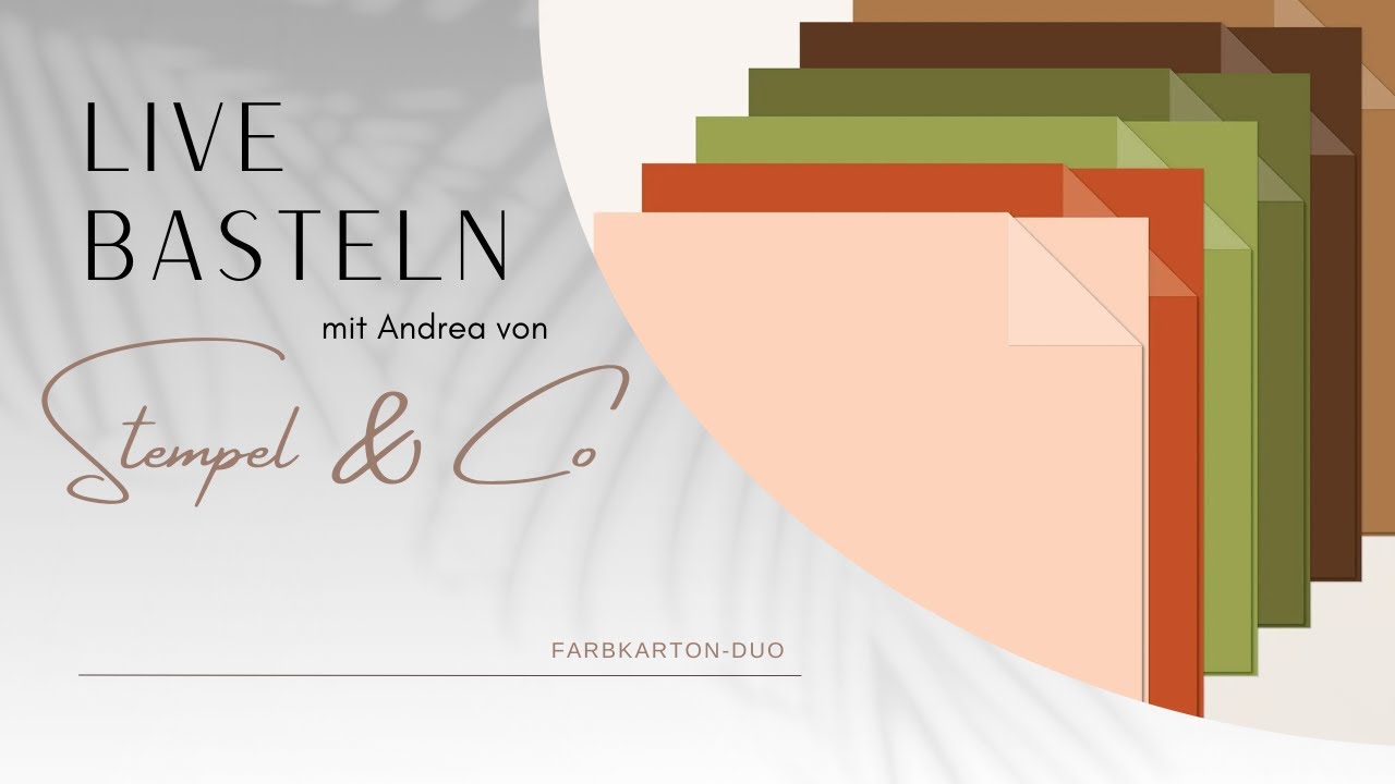 Live-Basteln mit dem Farbkarton Duo