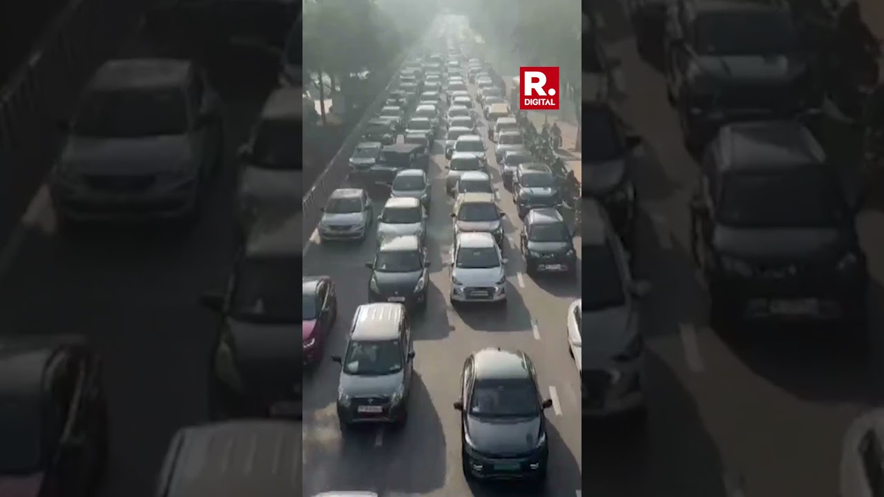 Massive Traffic Jam In Noida Ahead Of Farmers&rsquo; &lsquo;Delhi Chalo&rsquo; March | Watch