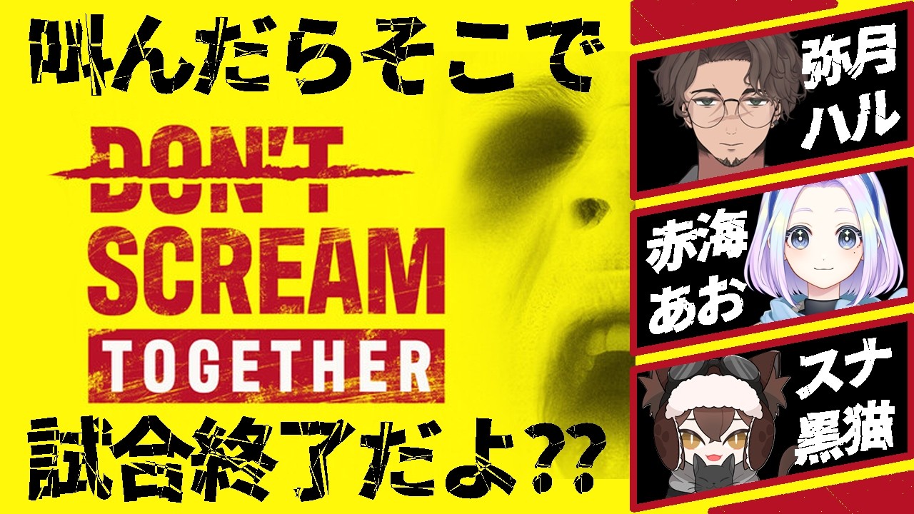 【 DON'T SCREAM TOGETHER 】叫んだらダメっていう謎のホラゲーをいただいたのでやってみる＾＾